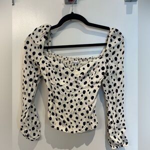 Black white reformation top